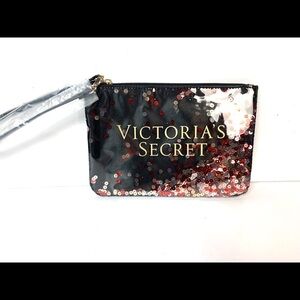 VICTORIAS SECRET SPARKLE SEQUIN MAKEUP POUCH